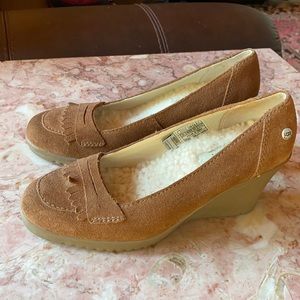 UGG WEDGE MOCCASINS